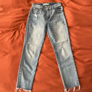 straight leg light wash